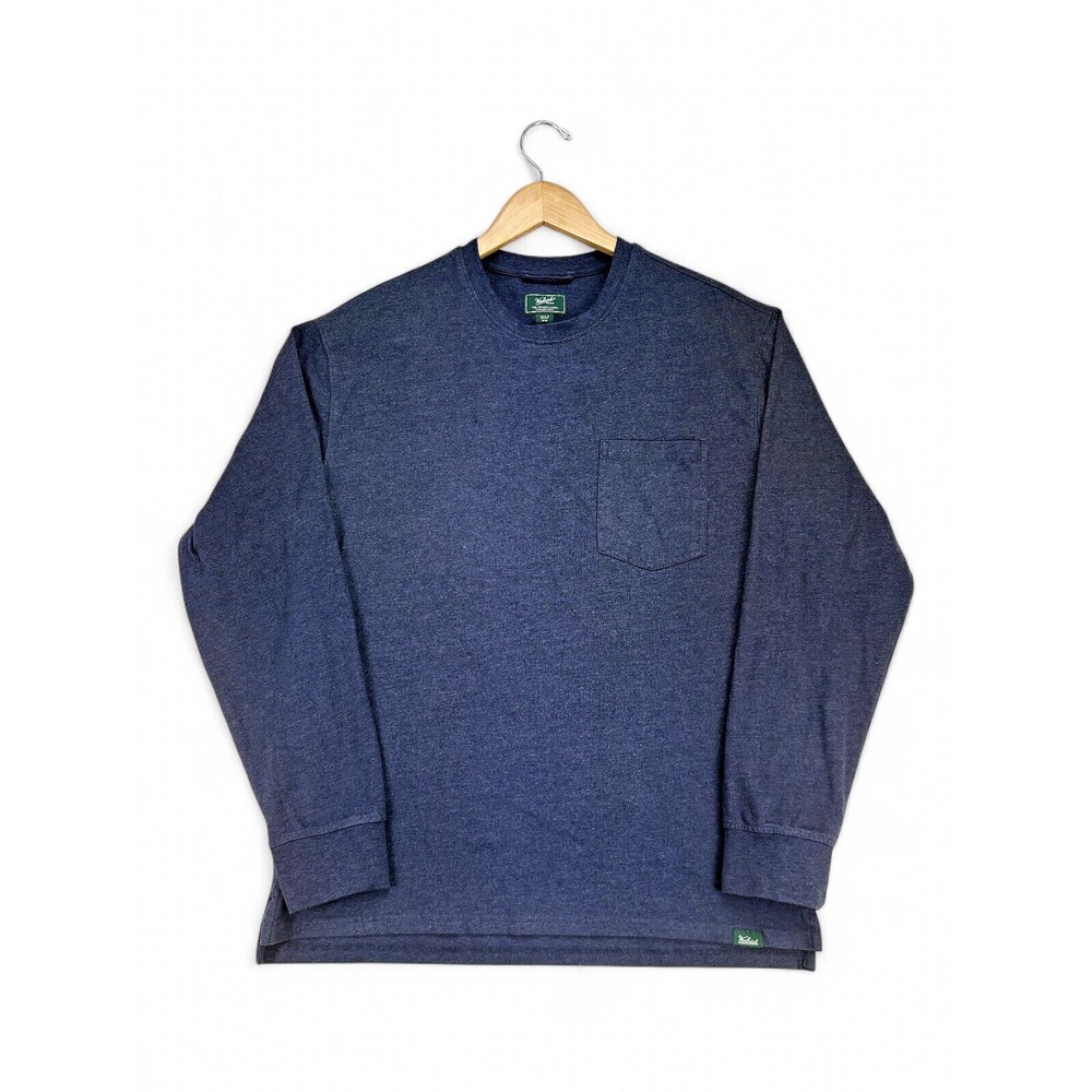 Woolrich Men's Long Sleeve Pocket‎ Tee M Navy Heather